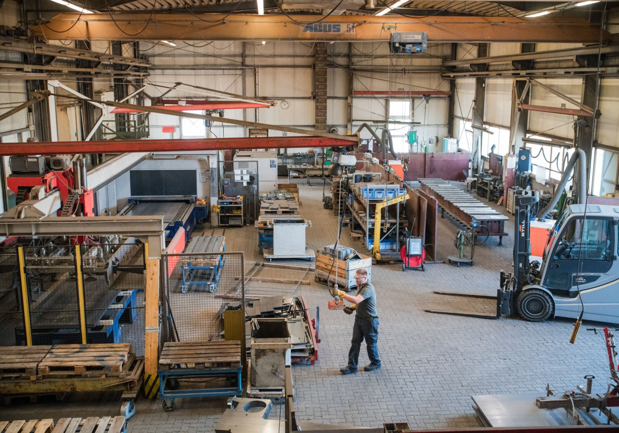 Überblick über die Halle