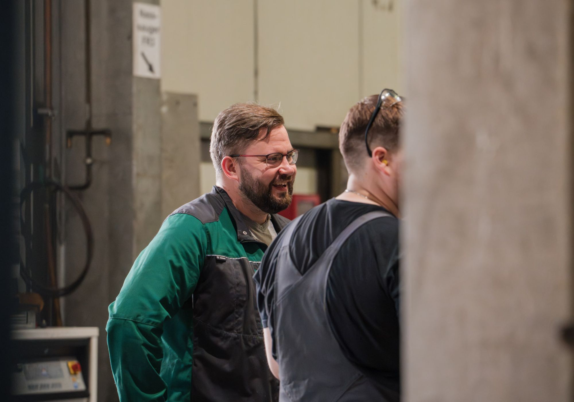 Kollegen haben gute Laune