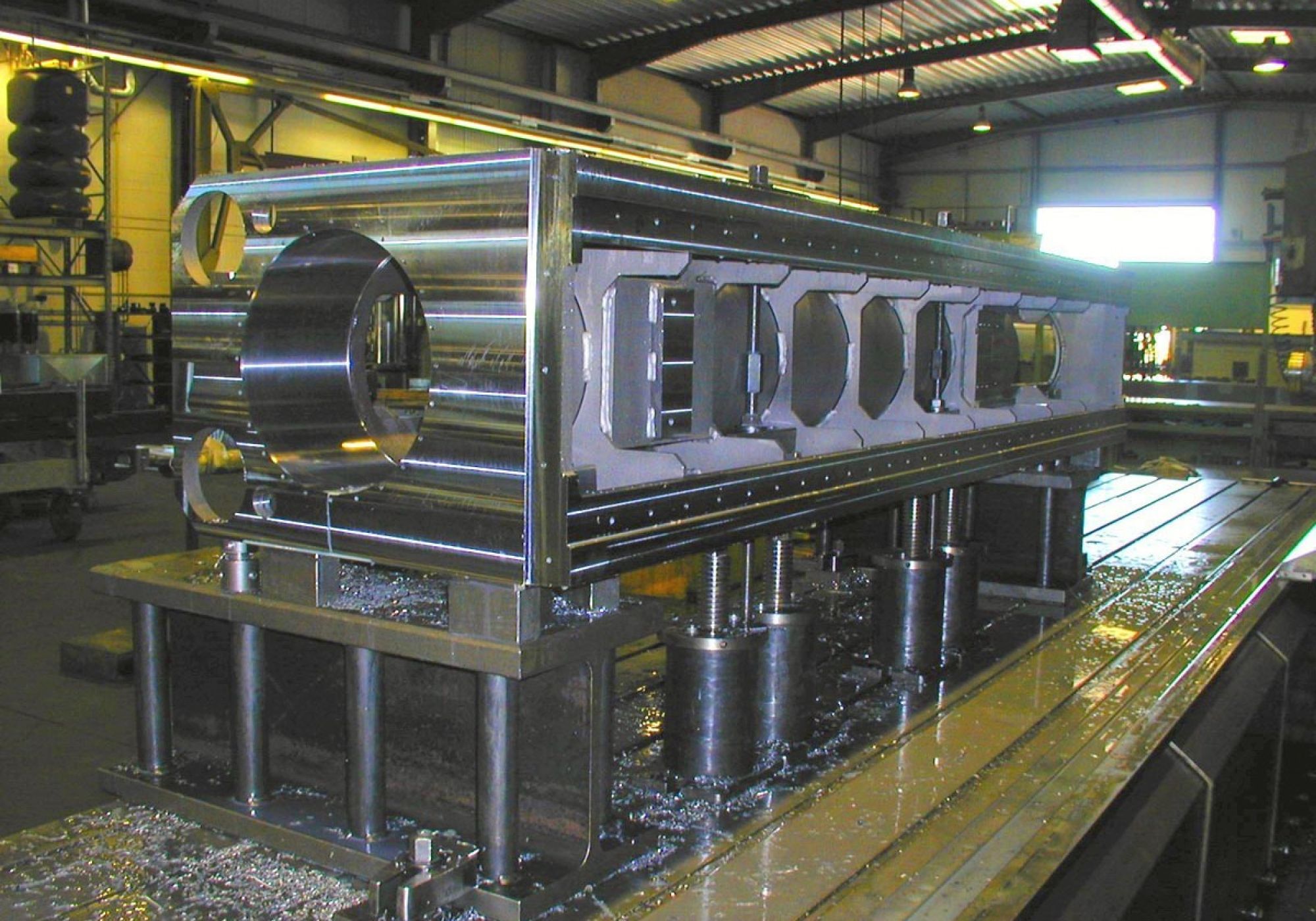 riesiges Bauteil gefräst